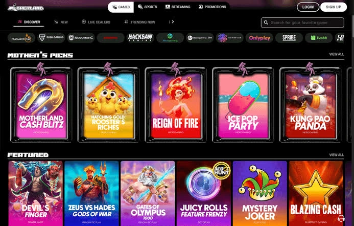 Welcome to Motherland Casino